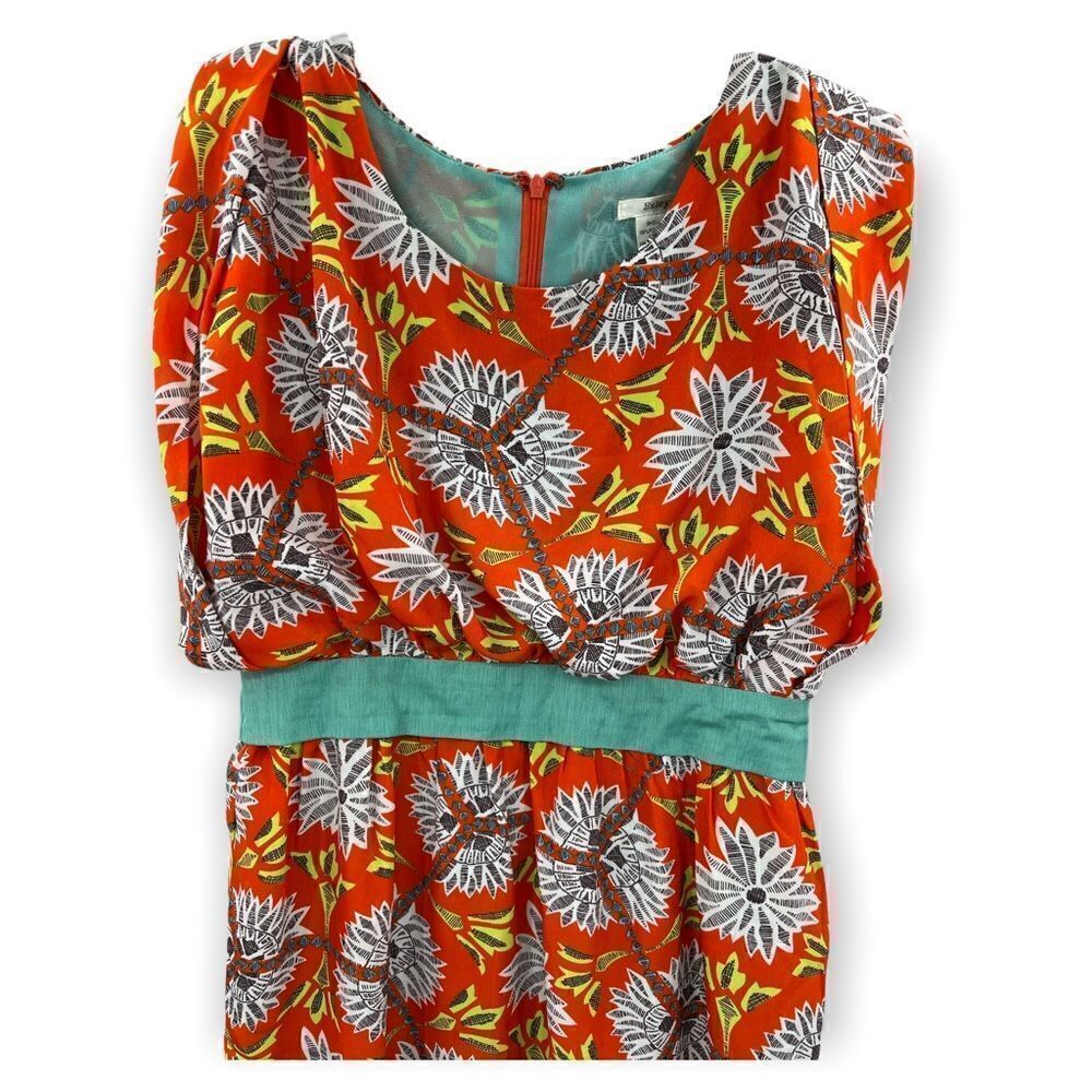 Esley Junior size medium bright orange print dress